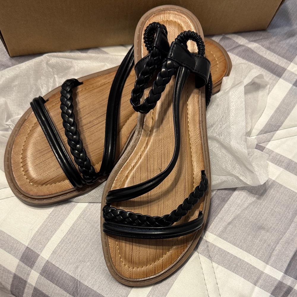 Black Fashion Flat Shoes